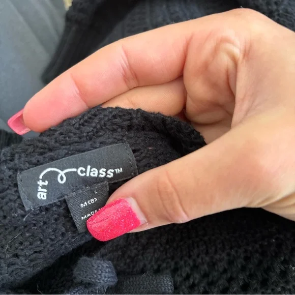 Art class black knit cardigan top - Picture 5 of 5